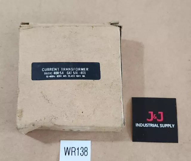 *NEW* Current Transformer Cat 5RL-401 Ratio 400:5 A 600V 10Kv + Warranty!