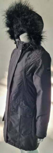 Regatta Lumexia III wasserdichte isolierte Parka-Jacke für Damen: schwarz UK 10 EU 36 3