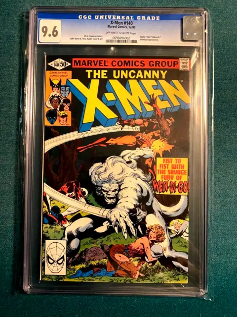 X-Men #140 CGC 9.6 NM+ (Marvel, 1980), Alpha Flight Disbands, Wendigo