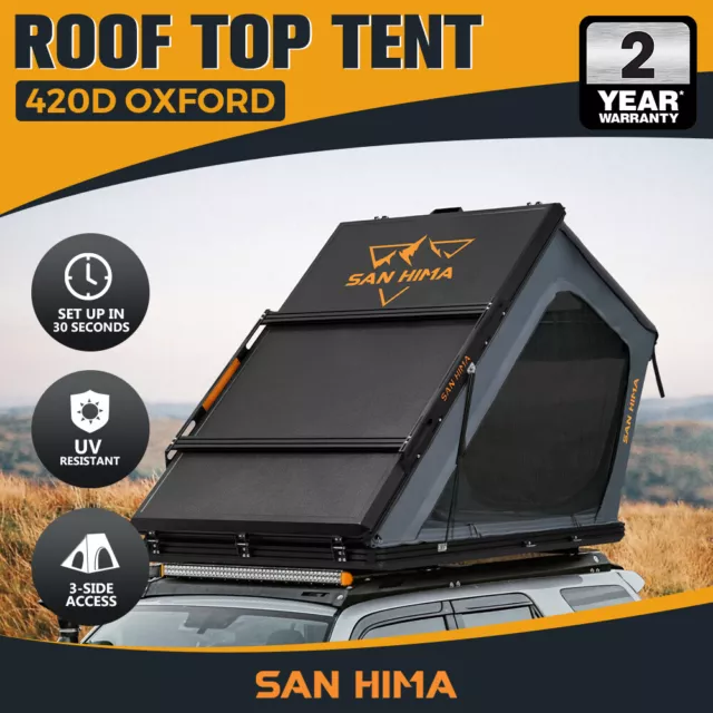San Hima Kalbarri Gen 2 Roof Top Tent Hardshell With Ladder Camping 4x4 4WD