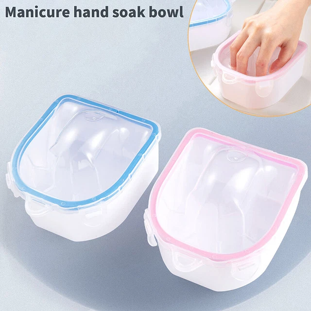 PLASTIC THICKEN SOAKER Bowl Manicure Nail Art Gel Polish Remove Soak