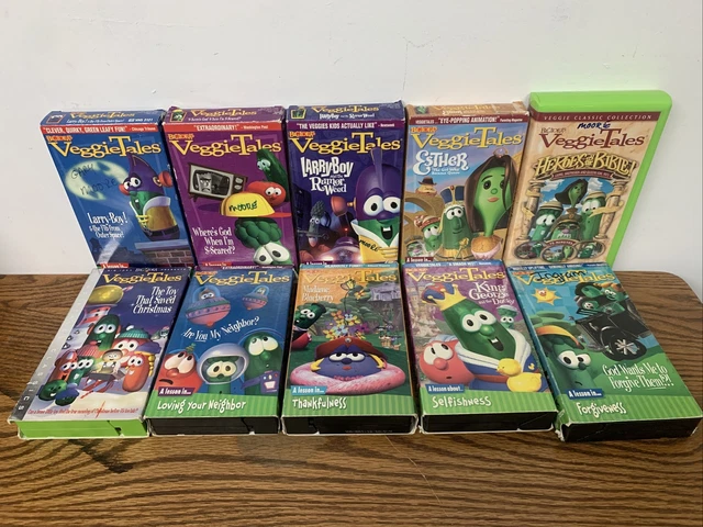 lot-of-12-veggietales-vhs-tapes-religious-lessons-christian-children-s