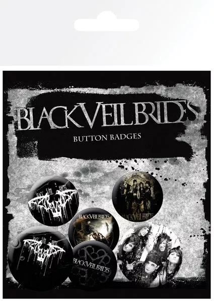 Black Veil Brides Set of 6 Pin Button Badges Pins GB Eye