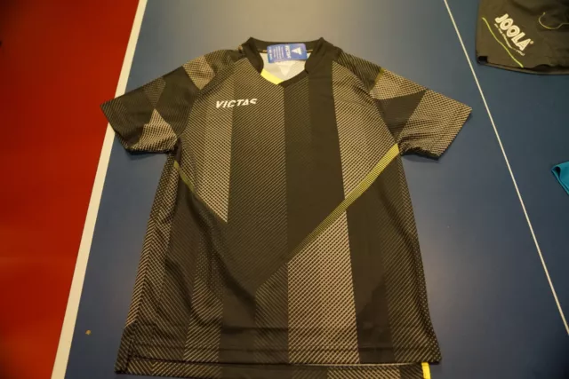 Tischtennis Trikot Victas 218 schwarz-gelb M UVP 46,90