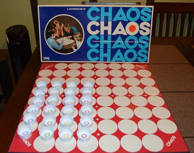 VINTAGE CHAOS STRATEGY Board Game Lakeside 1971 w/box *100 Complete