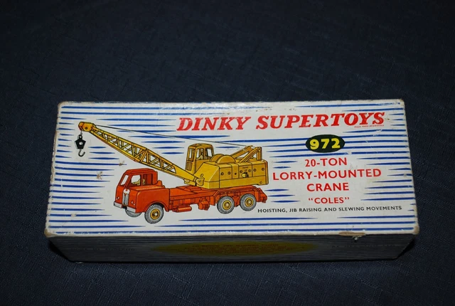 DINKY TOYS : Camion grue Coles, réf. 972, grue pivotante et mouvement DINKY TOYS : Camion grue Coles, réf. 972, grue pivotante et mouvement