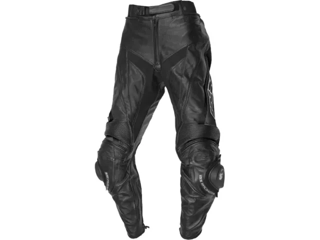 iXS Pantalon en Cuir Robin II Noir Pantalon Moto de Vachette