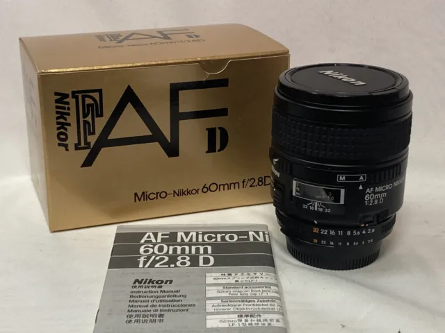 [Top MINT w/Box ] Nikon AF Micro NIKKOR 60mm f/2.8D D Macro Lens from JAPAN