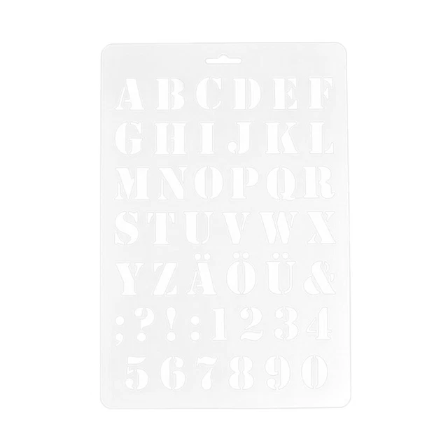 LETTERING STENCILS LETTER And Number Stencil Craft Alphabet And