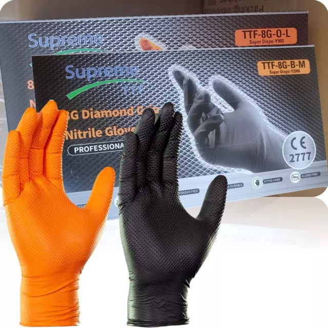 Extra Strong Nitrile Disposable Gloves HD Texture - Mechanic Garage Automotive