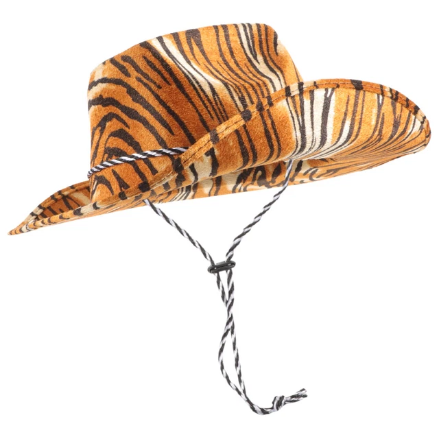 Chapeau De Tenues De Cow-boy Chapeau De Cowboy Tigre Ornements D'halloween Jean