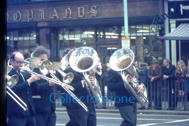 35mm Slide 1970's Doncaster Miners Rally Parade brass Band  Slide 8