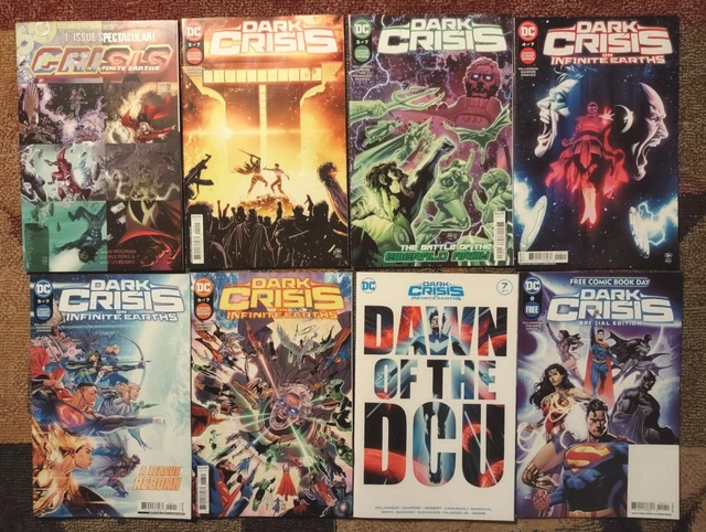 DC Comics Dark Crisis on Infinite Earths #1-7, One Shot's + Justice League Set