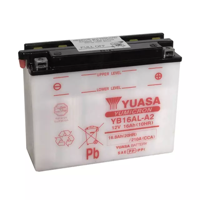 21047 - Compatible with 1995 DUCATI 916 SP2 916 BATTERY YB16AL-A2 Dry Charged (