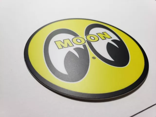 Moon Eyes Sticker - 3 inch Round Rat Fink Hot Rod Old School Vintage Racing 2