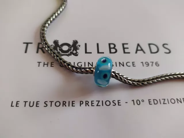 Trollbeads originale vetro unico OOAK