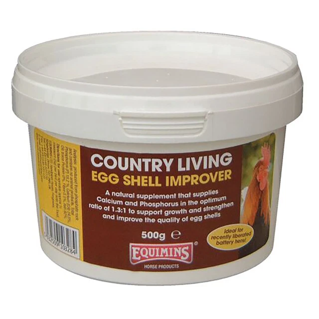 Egg Shell Improver Equimins Country Living Promote Growth Hens Chickens 500g/1kg