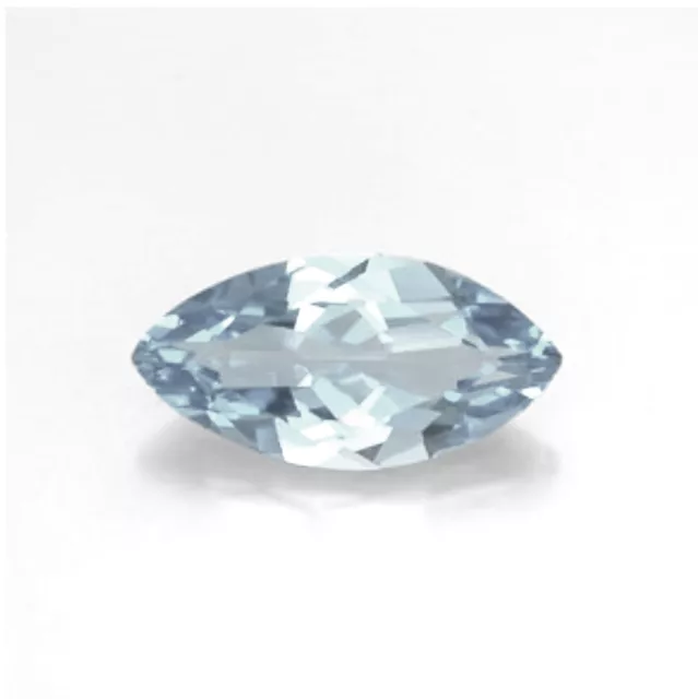 NATÜRLICHER AQUAMARIN A 12 mm x 6 mm MARQUISE / NAVETTE GESCHNITTEN EDELSTEIN ""A"" KLASSE