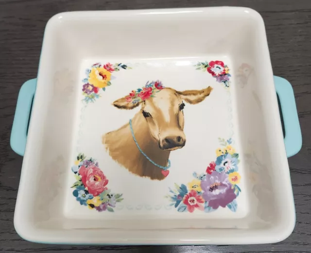 The Pioneer Woman Sweet Romance Cow 8x8 Square Ceramic Baking Dish