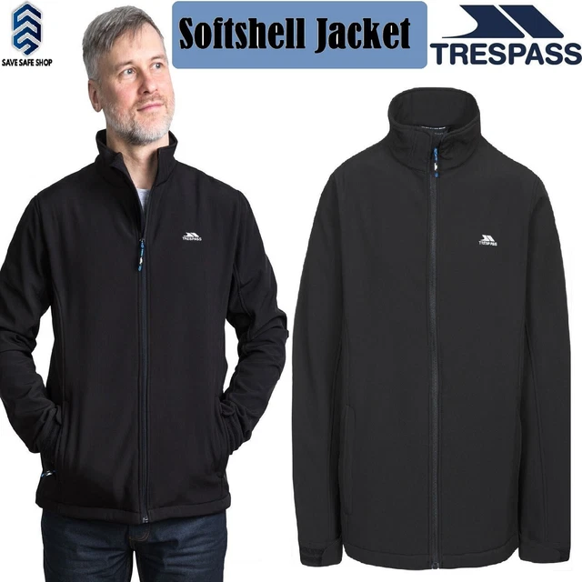 Trespass Herren Vander winddicht Softshelljacke wasserdicht Wandern Reißverschlussmantel