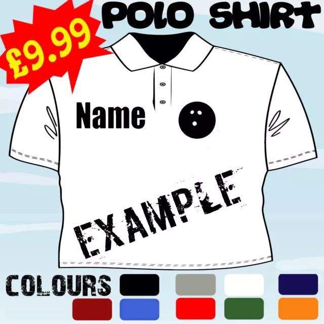 Ten Pin Bowling Player Club Team T Polo Shirt