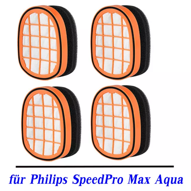 4x Filter Für Philips SpeedPro Max Aqua FC5005 FC6812 FC6723 XC8045 Staubsauger