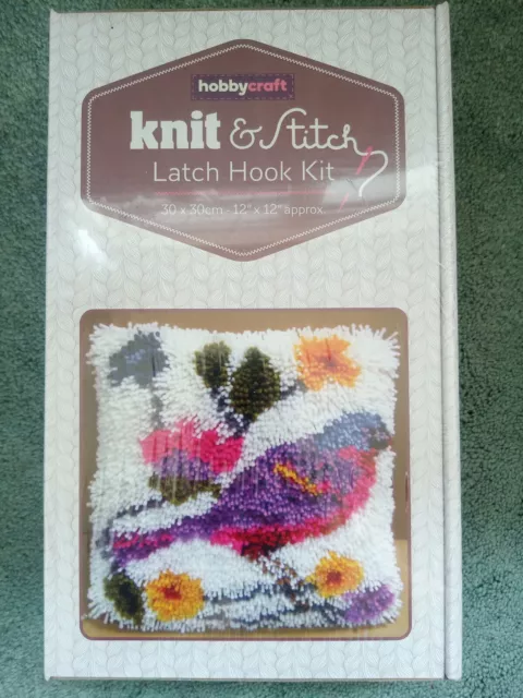 Latch Hook Kit 12" Bird Design