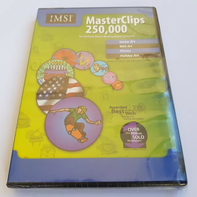 IMSI Masterclips 250.000 clip art collezione di immagini premio digitale 2002