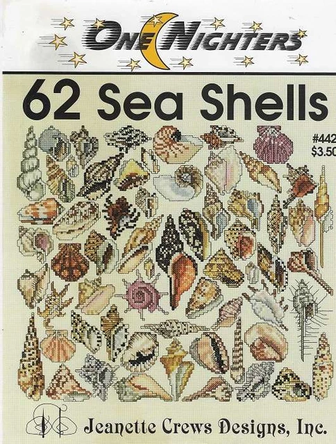 62 Sea Shells Cross Stitch by Jeanette Crews