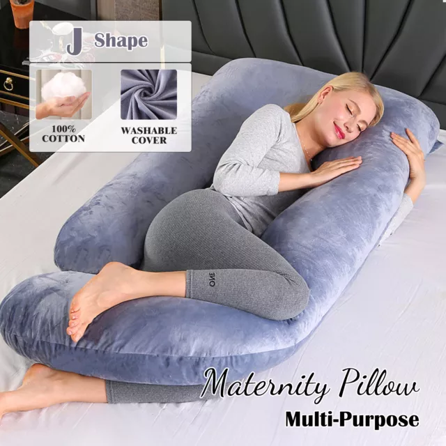 Maternity Pregnancy Pillow J Nursing Sleeping Body Support Feeding Boyfriend