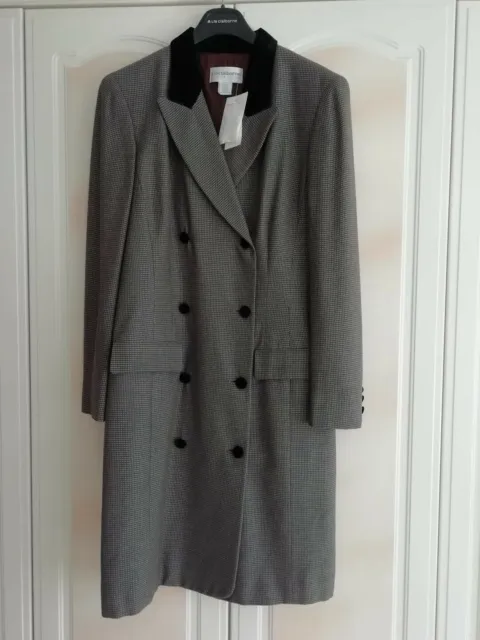 USA Designer Green/Brown Coat or Winter Dress  US 10 Liz Claiborne Classic - VGC