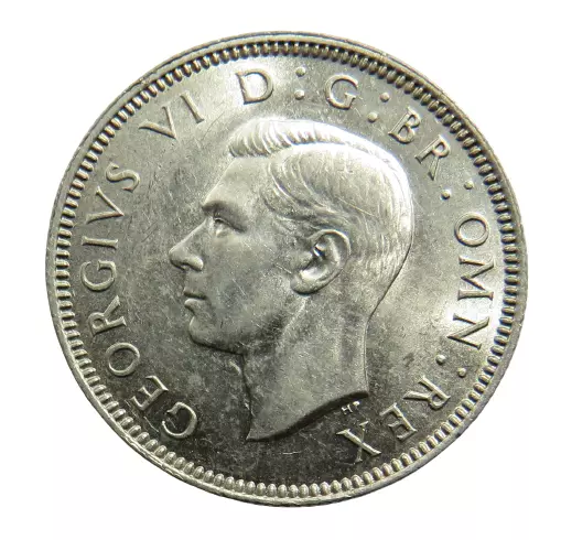 1940 King George VI (Scottish) Silver Shilling Coin - High Grade