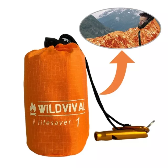 "Life Saver 1" Rettungsdecke | Notfall Schlafsack Outdoor | Notfalldecke