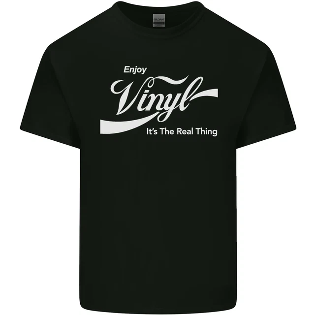 Godere Vinile Dj Djing Ponti Giradischi Divertente Uomo Cotone T-Shirt