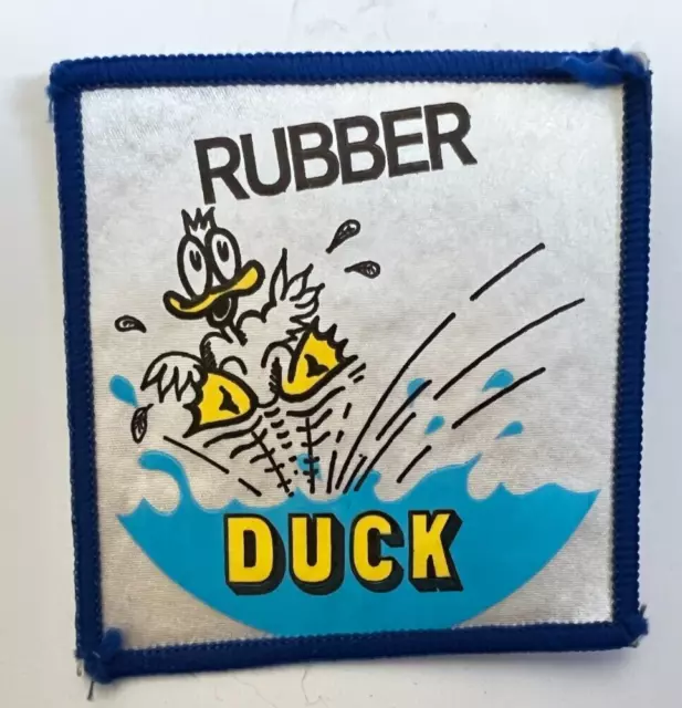 Vintage CB Radio  Rubber Duck Comedy Cloth Patch 7 x 7 cm's