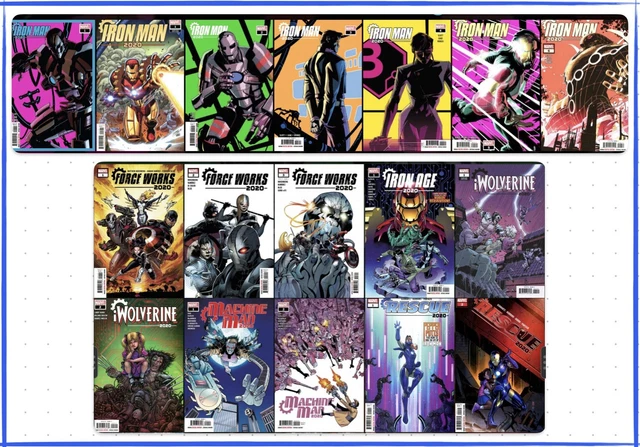 ￼￼ Iron Man 2020 Vol 2 + Tie-Ins; NM Complete Set (17 Total Comics)