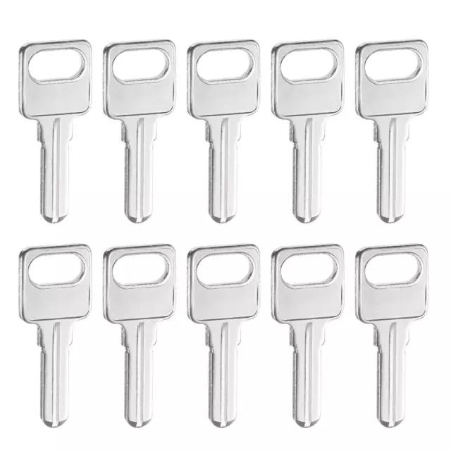 Key Blanks, 24mm Length 1 Slot Brass New Uncut Replacement Accessories 10 Pcs