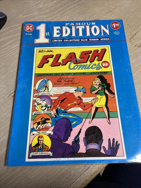FLASH COMICS #1 Famous 1st Edition F-8 Limited Collectors Blue Ribbon Series
