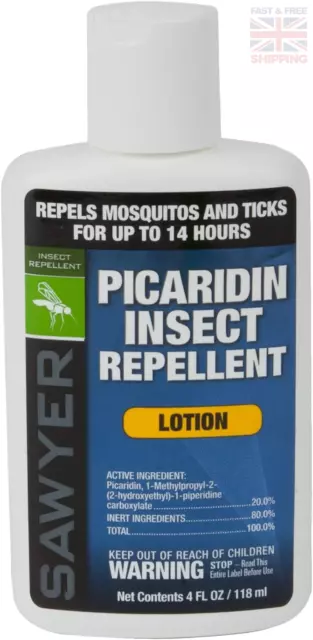 20% Picaridin Insect Repellent Spray, Long-Lasting Protection 4oz