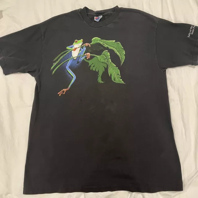 Vtg Ken Drewke Tree Frog Harlequin 1991 Large T Shirt Men's USA Hanes Tag