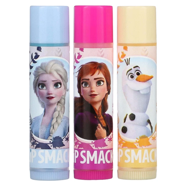 4 X Lip Smacker, Frozen II, Lip Balm, Trio Pack, 3 Pieces, 0.42 oz (12.0 g)