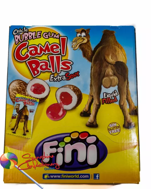 200 pieces x 5g of Camel Balls - extra sour liquid filled bubble gum Post Incl 3