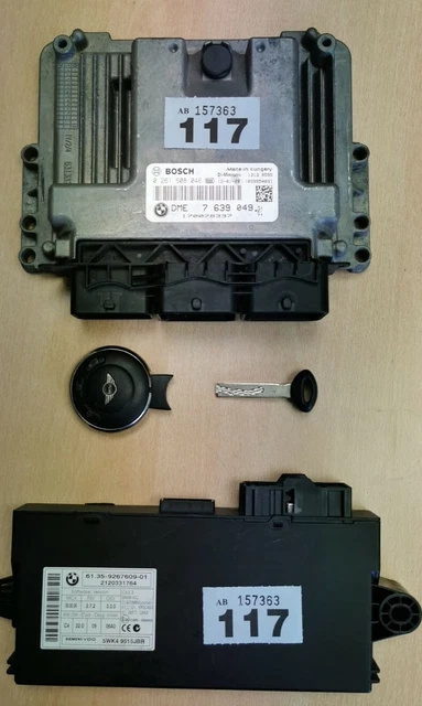 KIT DME R56 N18 Ecu Manuel 7639049 0261S08049 Mini Cooper S Turbo R58 ...