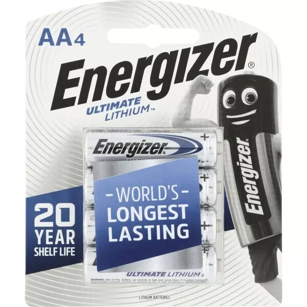 4 x Energizer Lithium AA Mignon Batterie FR6 L91 1,5V im Blister