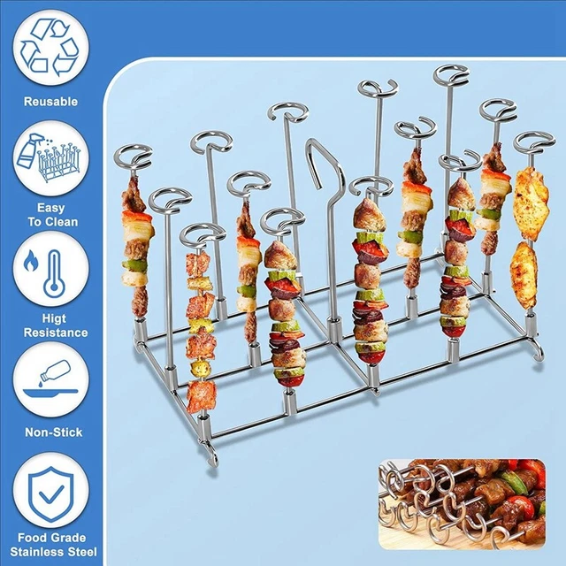 Air Fryer Skewer Rack for Home Kitchen Oven Cooker Accessories M2J4