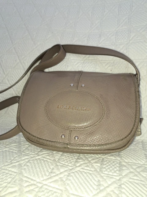 Sac Pochette Bandoulière Gris Sylvain Lefebvre En Polyester Et Cuir - Parfait état - Occasion