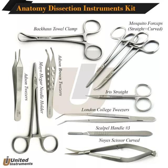 New Autopsy/Anatomy Dissecting Kit Upgrade Medical Surgical Surgery Instruments
