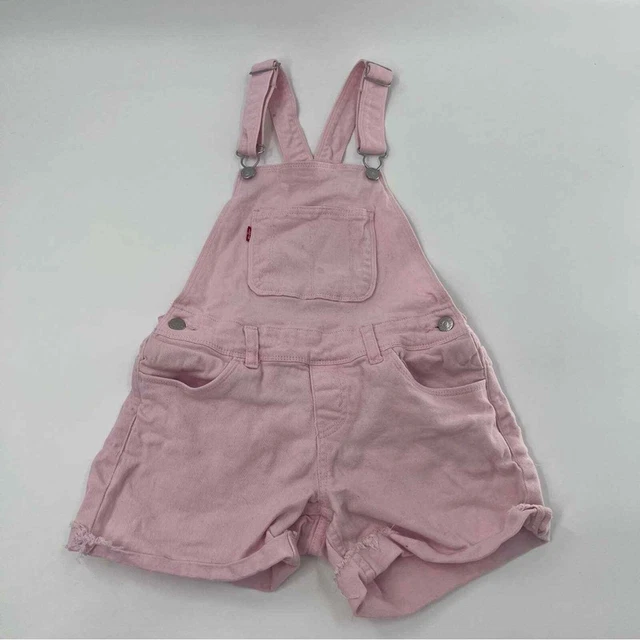 Levi’s Girls Pink Overall Shorts Summer