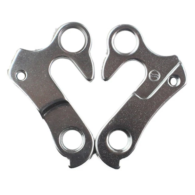 Support de dérailleur arrière en alliage argenté pour VTT et vélo de route, crochet de cadre durable avec vis gratuites