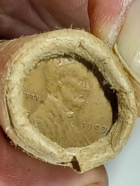Lincoln wheat penny roll 1909 VDB/1909 End coins sfw